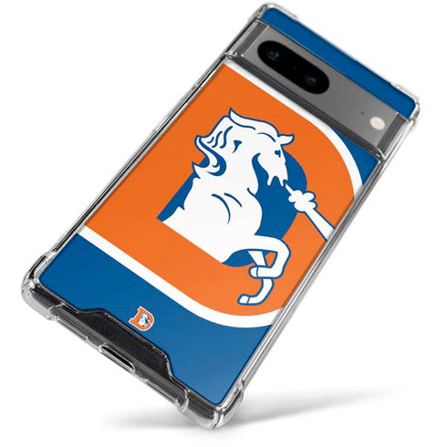 NFL Denver Broncos Retro Logo Google Pixel 7a Clear Case